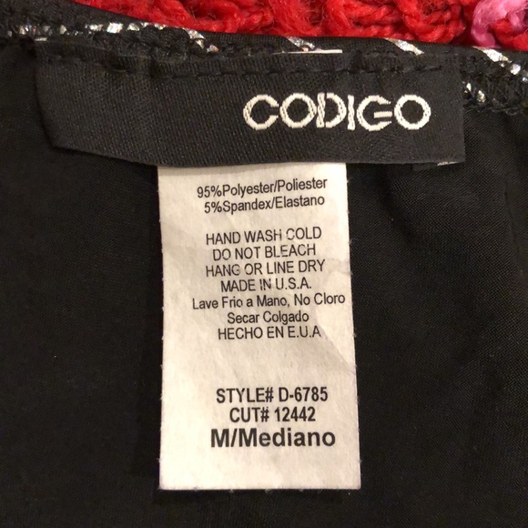 Black and silver geometric club dress, M - Picture 5 of 6